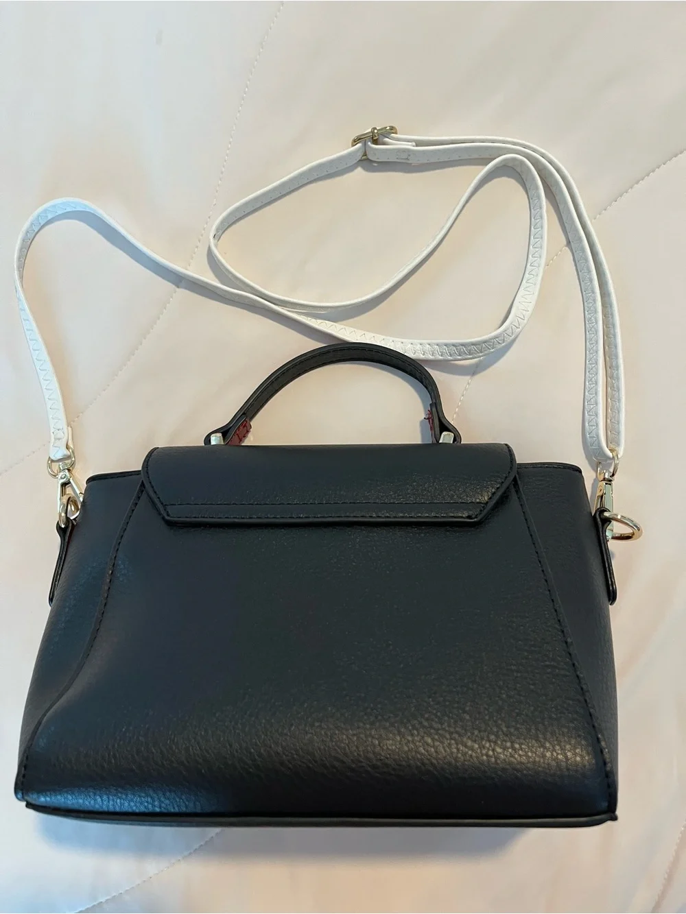 Nicole Lee Lady In Black Graphic Mini Handbag Gardens Crossbody Satchel Purse